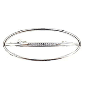 Заколка - автомат 03 (металл, стразы) в ассортименте